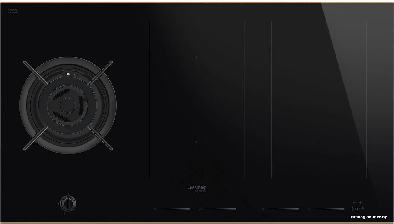 Газовая-индукционная варочная панель Smeg PM6954R