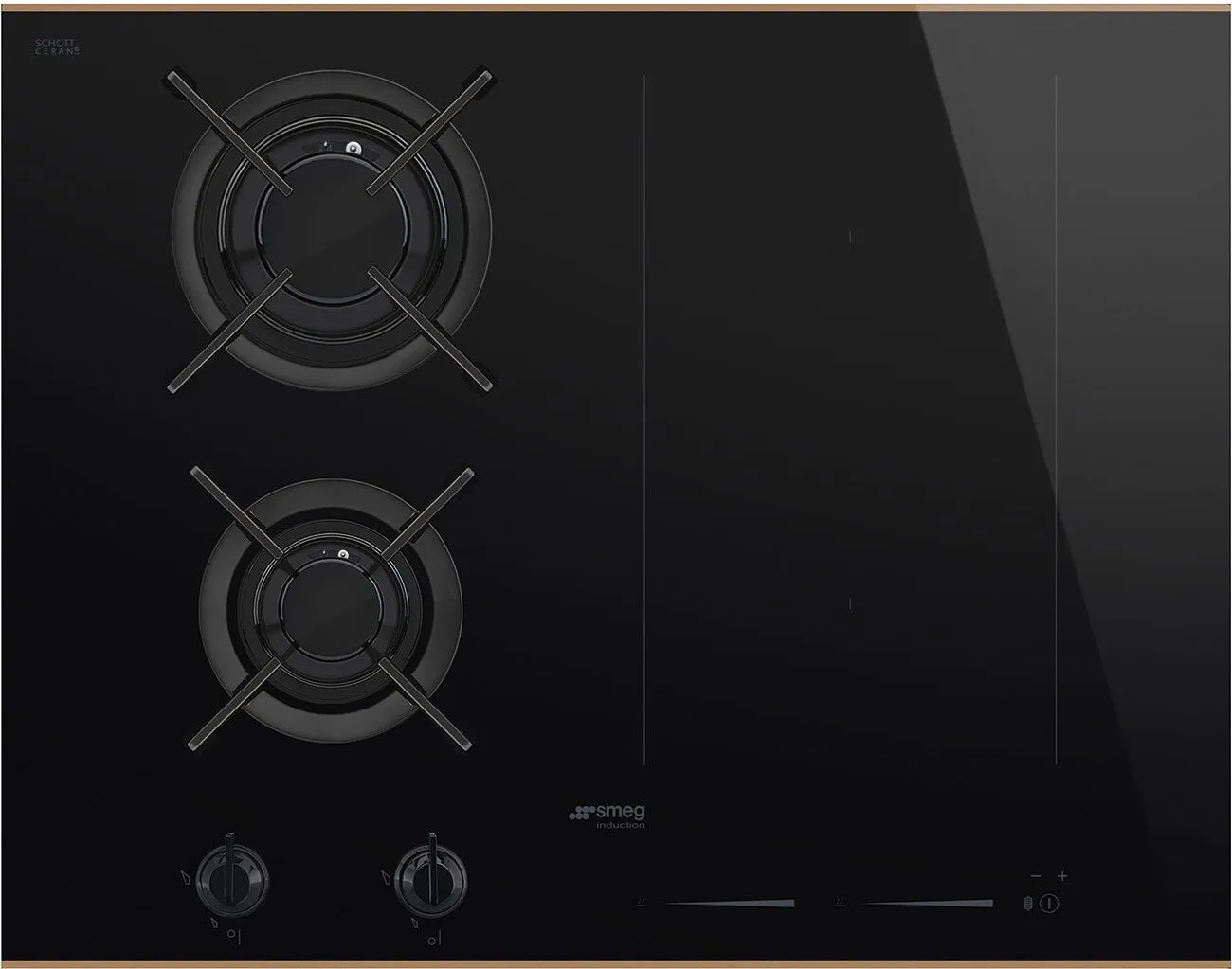 Газовая-индукционная варочная панель Smeg PM6643R
