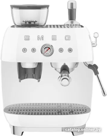 Кофемашина рожковая Smeg EGF03WHEU белый, эспрессо, встроенная кофемолка